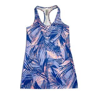 Ivivva | Girl Pink & Purple Tropical Print Racerback Tank Top Size 12
